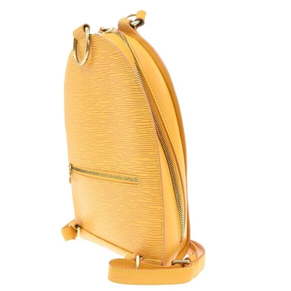 LOUIS VUITTON LV Mabillon Backpack Bag Epi Leather Yellow France M52239 82CA086 - Picture 4 of 14